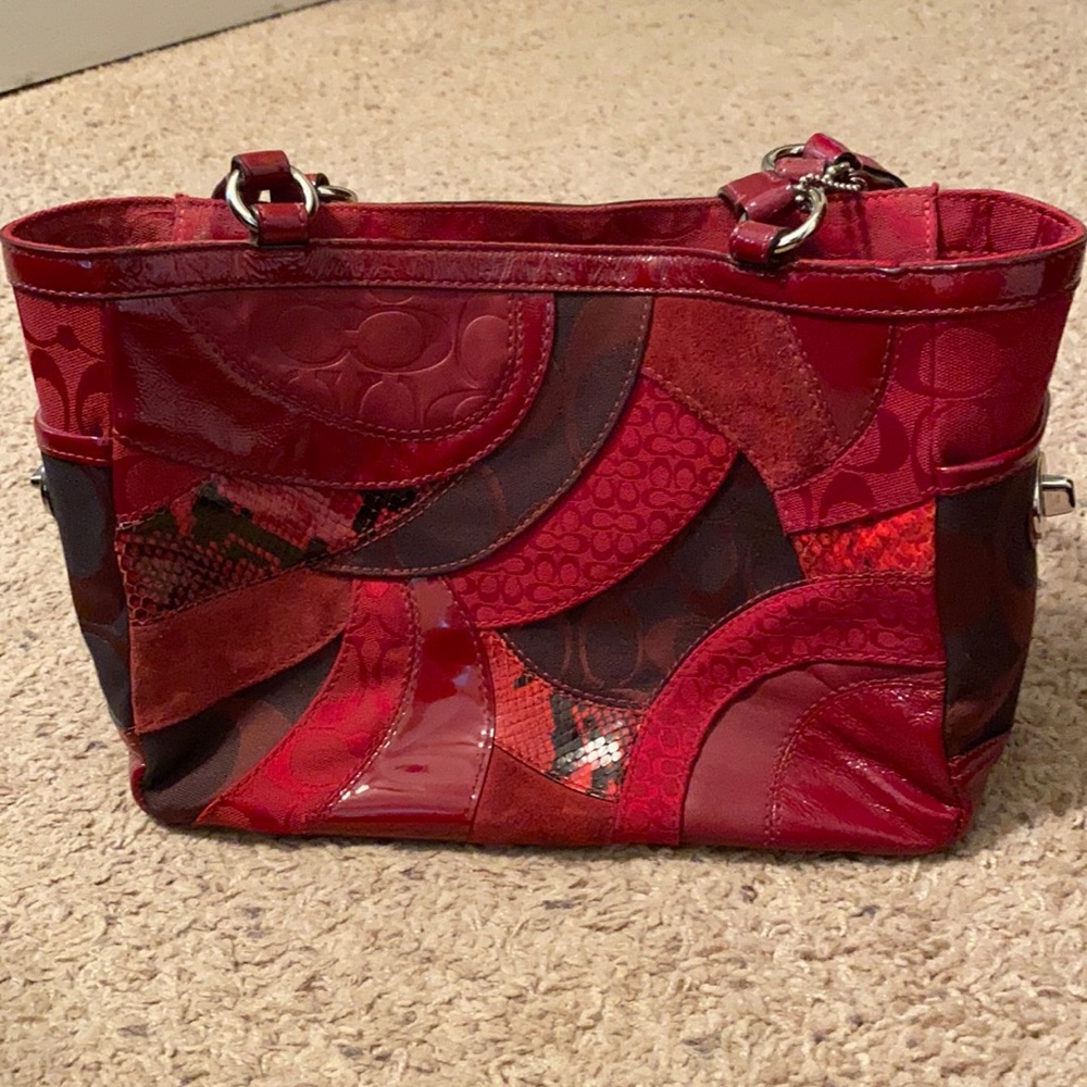 Red Coach Handbag